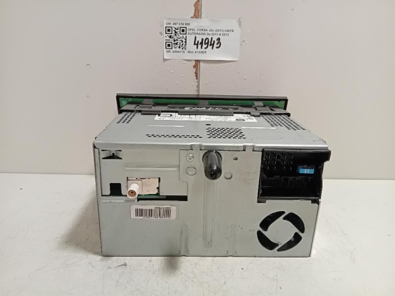 Unità Autoradio 497 316 088 Opel Corsa D 2011