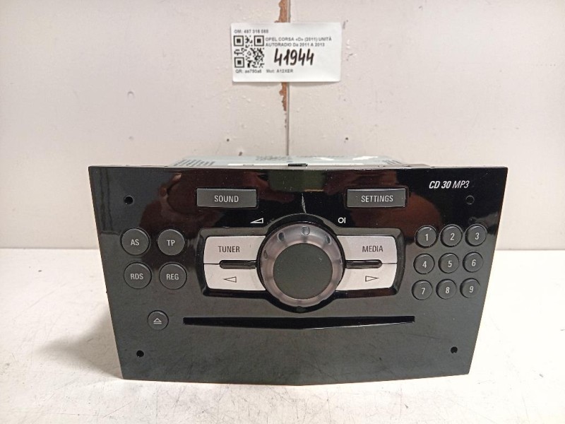 Unità Autoradio 497 316 088 Opel Corsa D 2011