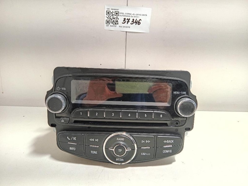 Unità Autoradio 39068067 Opel Corsa E 2014