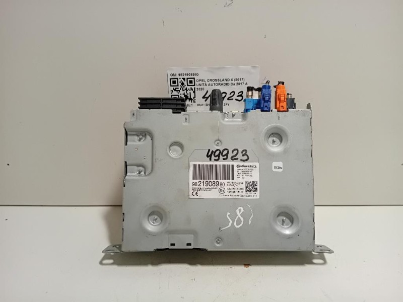 Unità Autoradio 9821908980 Opel Crossland X 2017
