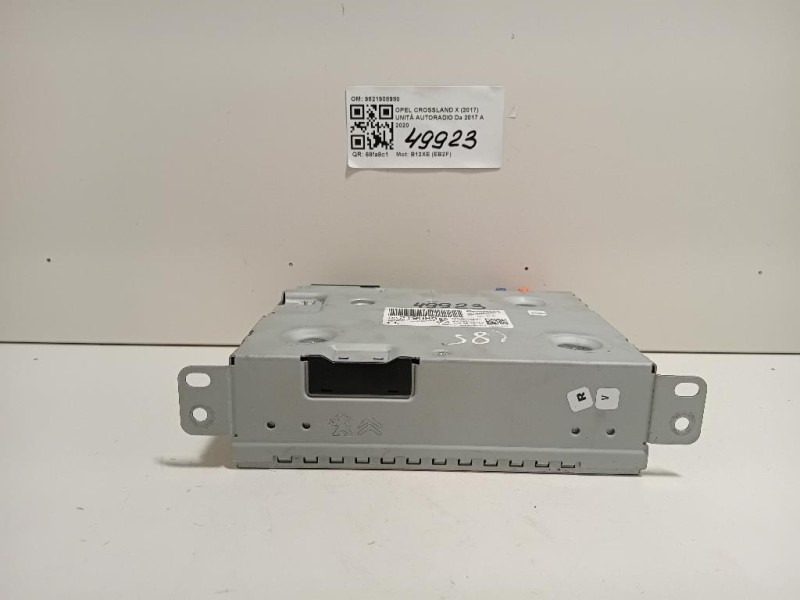 Unità Autoradio 9821908980 Opel Crossland X 2017