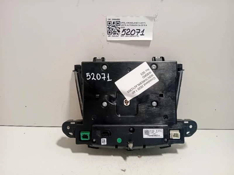 Unità Autoradio 28664550 Opel Crossland X 2017
