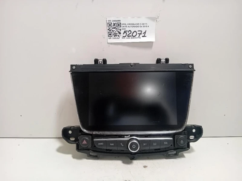 Unità Autoradio 28664550 Opel Crossland X 2017