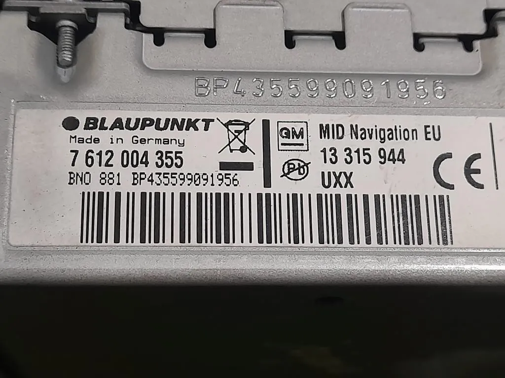 Unità Autoradio 13315944 Opel Insignia A 2009