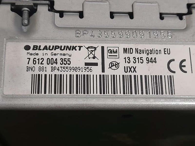 Unità Autoradio 13315944 Opel Insignia A 2009