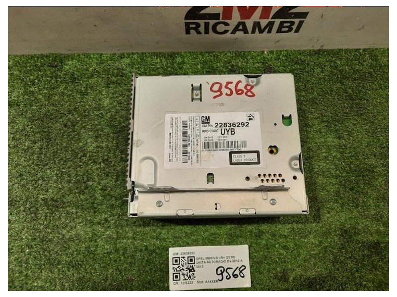 Unità Autoradio 22836292 Opel Meriva B 2010
