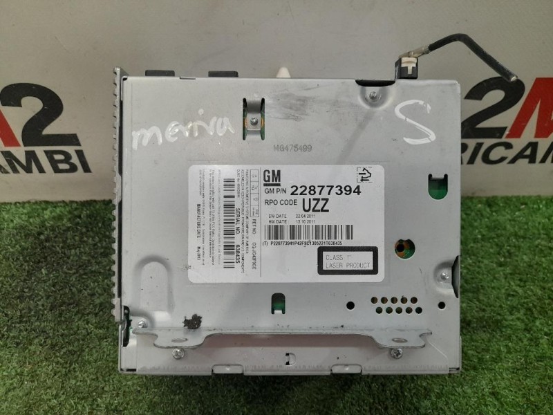 Unità Autoradio 22877394 Opel Meriva B 2010