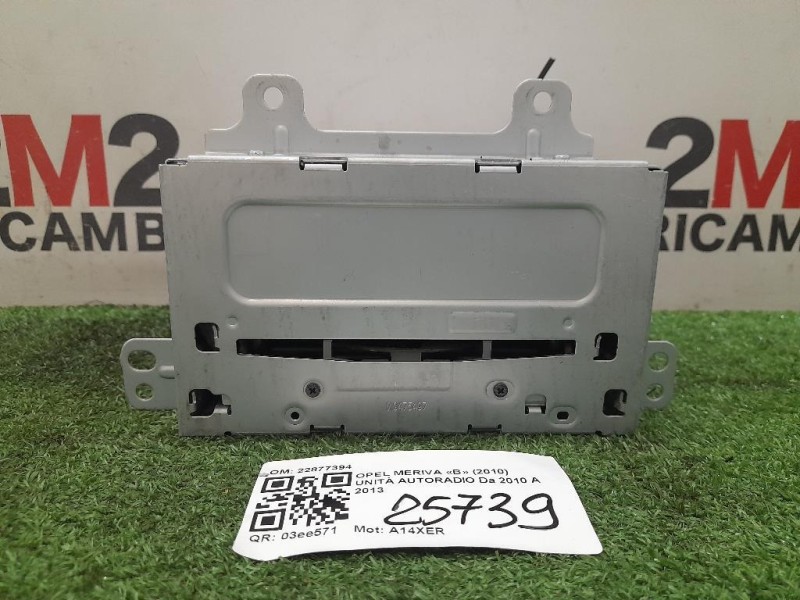 Unità Autoradio 22877394 Opel Meriva B 2010