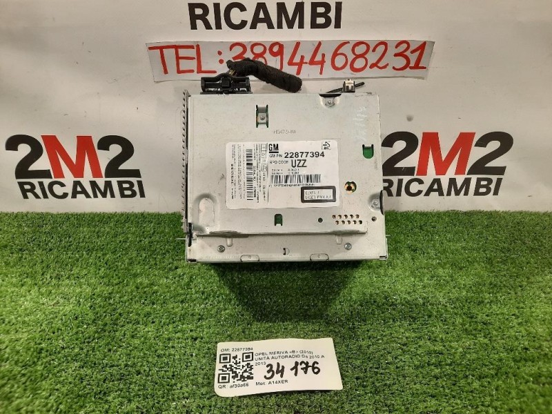 Unità Autoradio 22877394 Opel Meriva B 2010