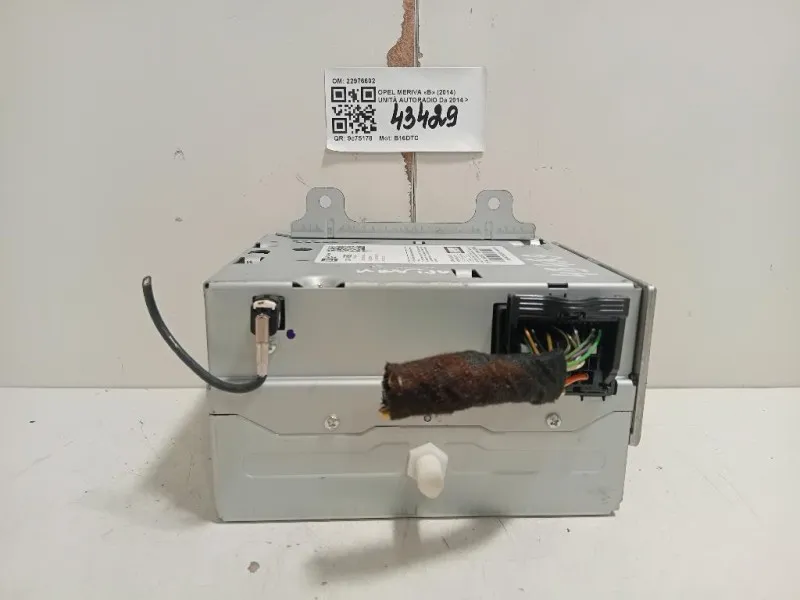 Unità Autoradio 22976602 Opel Meriva B 2014