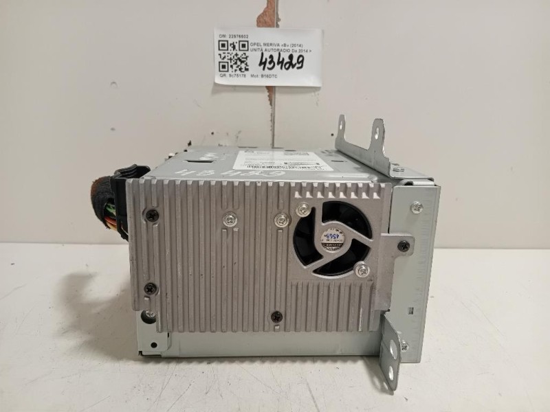 Unità Autoradio 22976602 Opel Meriva B 2014