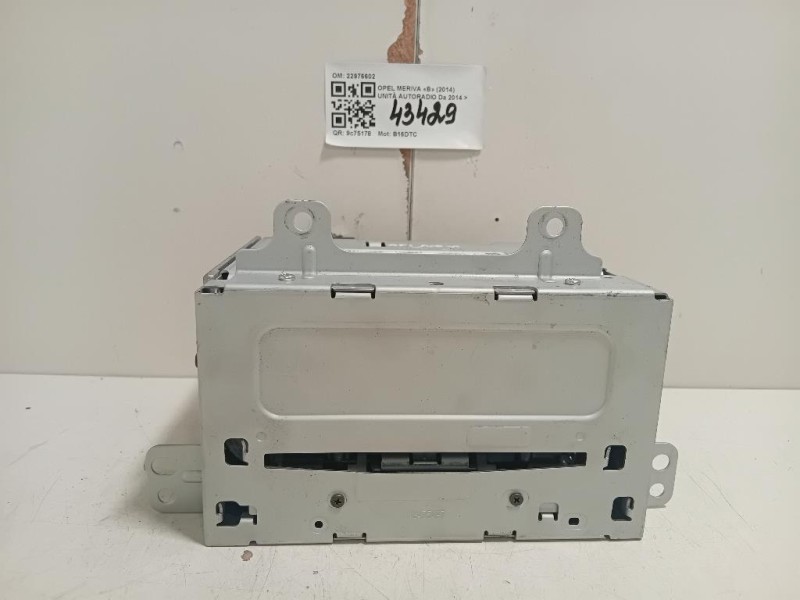 Unità Autoradio 22976602 Opel Meriva B 2014