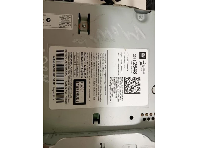 Unità Autoradio 23182548 Opel Mokka 2013