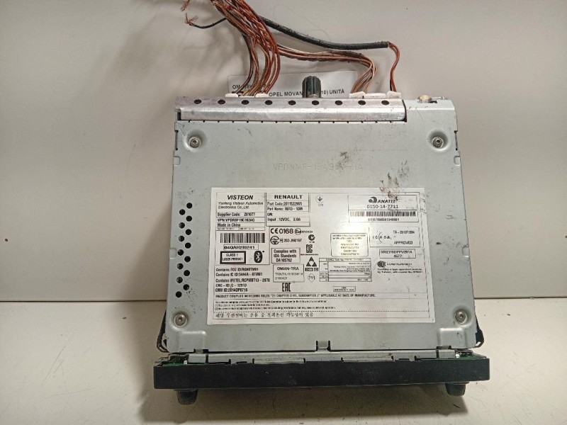 Unità Autoradio 18K884-AB Opel Movano B 2010