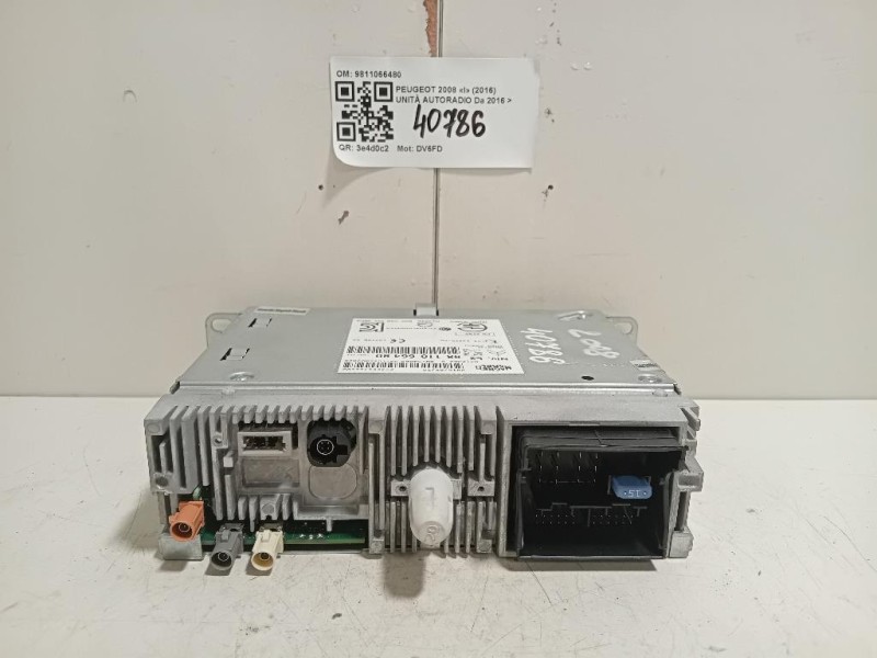 Unità Autoradio 9811066480 Peugeot 2008 I 2016