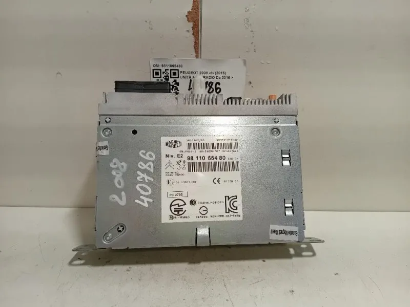 Unità Autoradio 9811066480 Peugeot 2008 I 2016