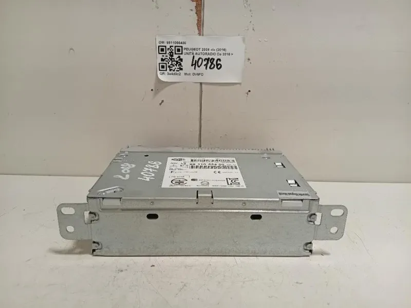 Unità Autoradio 9811066480 Peugeot 2008 I 2016