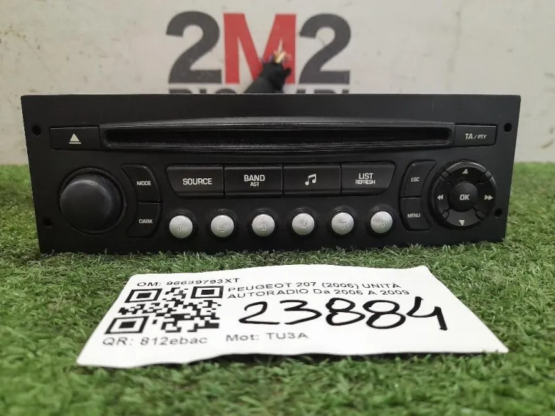 Unità Autoradio 96639793XT Peugeot 207 2006