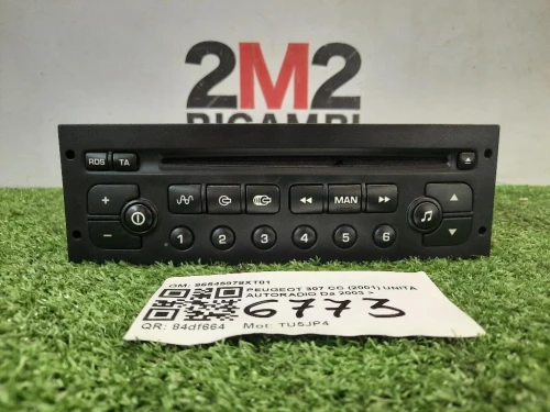 Unità Autoradio 96545978XT01 Peugeot 307 CC 2001