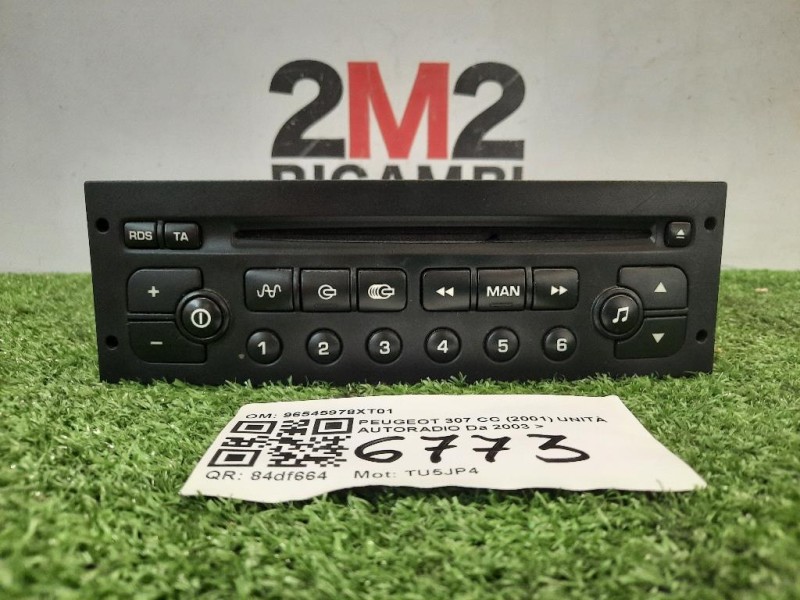 Unità Autoradio 96545978XT01 Peugeot 307 CC 2001