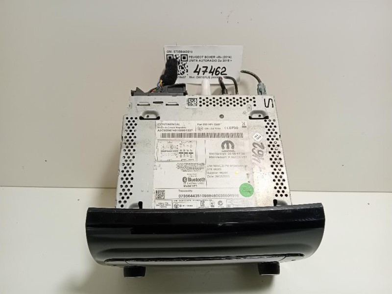 Unità Autoradio 07356443510 Peugeot Boxer III 2014