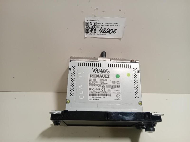 Unità Autoradio 281154484R Renault CLIO IV 2016