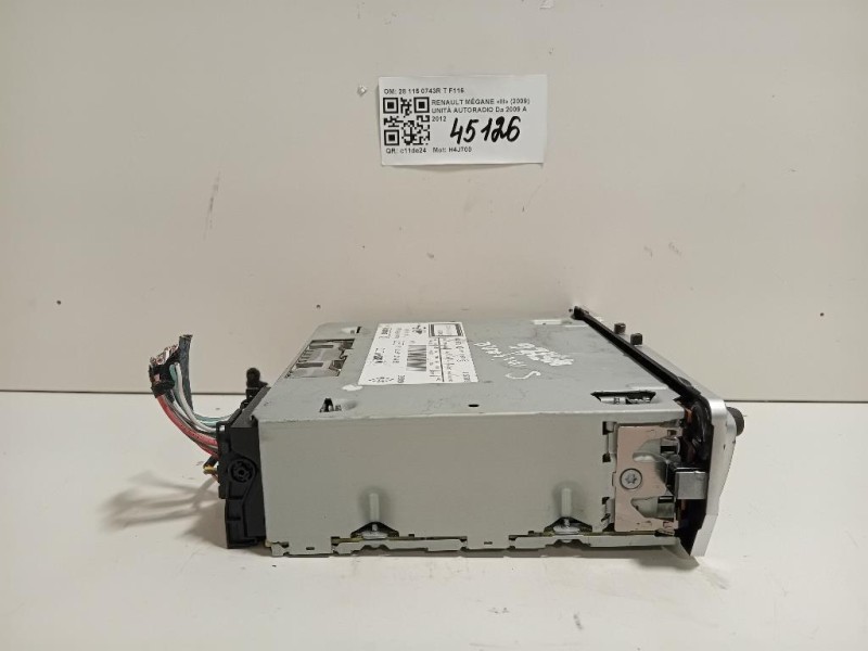 Unità Autoradio 28 115 0743R T F116 Renault Mégane III 2009