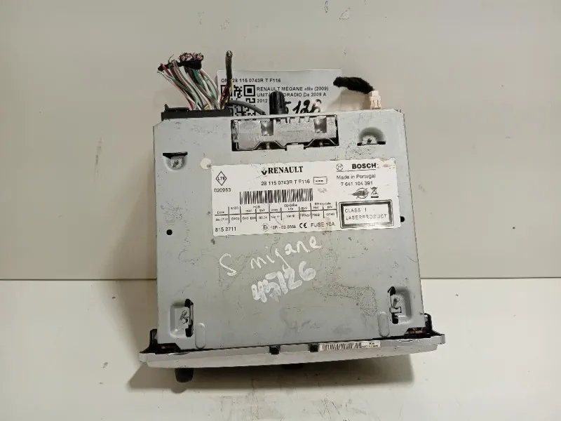 Unità Autoradio 28 115 0743R T F116 Renault Mégane III 2009