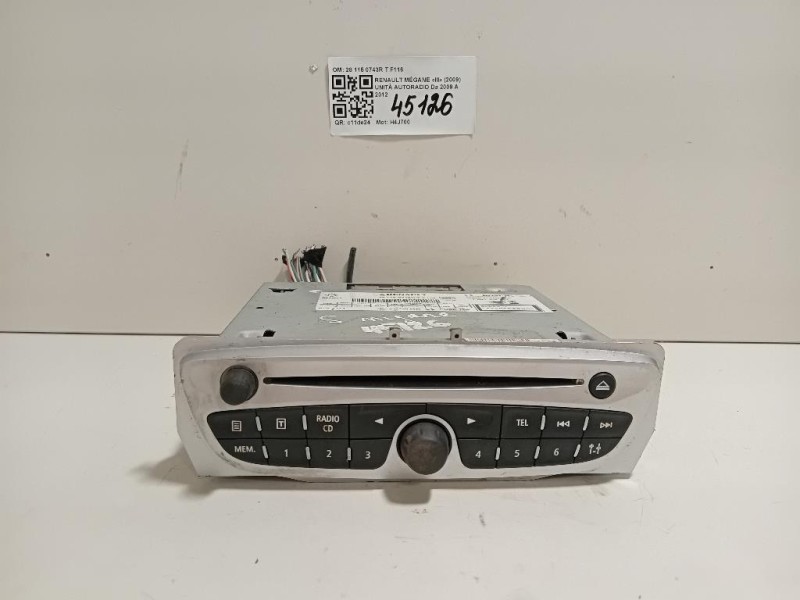 Unità Autoradio 28 115 0743R T F116 Renault Mégane III 2009