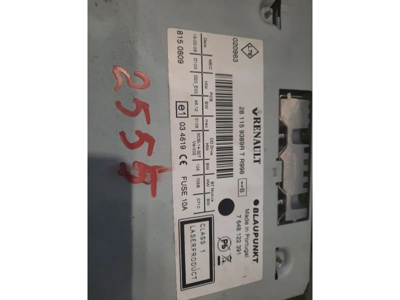 Unità Autoradio 281151350R Renault Mégane III 2012