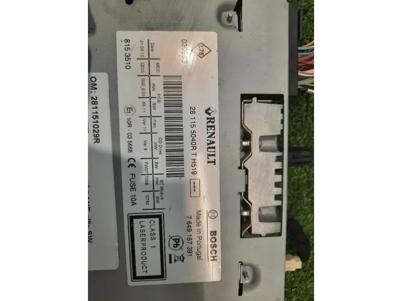 Unità Autoradio 281151029R LETTORE CD Renault Mégane III SW 2009