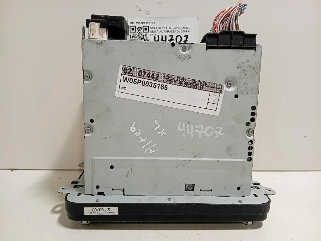 Unità Autoradio W05P0035186 Seat Altea XL 5P5 2004