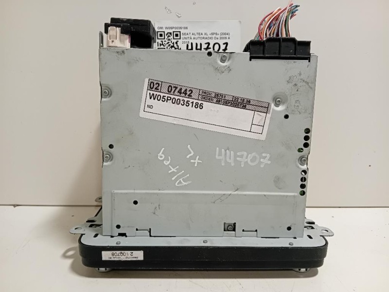 Unità Autoradio W05P0035186 Seat Altea XL 5P5 2004