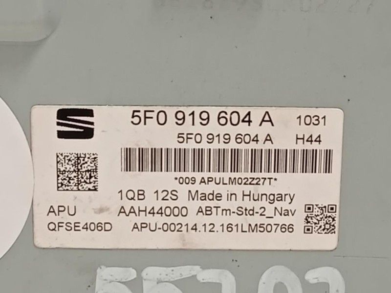 Unità Autoradio 5F0919604A Seat LEON 5F1 2013