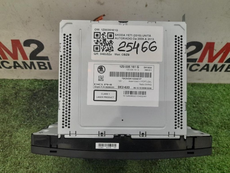 Unità Autoradio 1Z0035161G Skoda YETI 2010