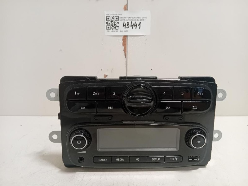 Unità Autoradio 0150-14-7711 Smart Forfour 453 2015
