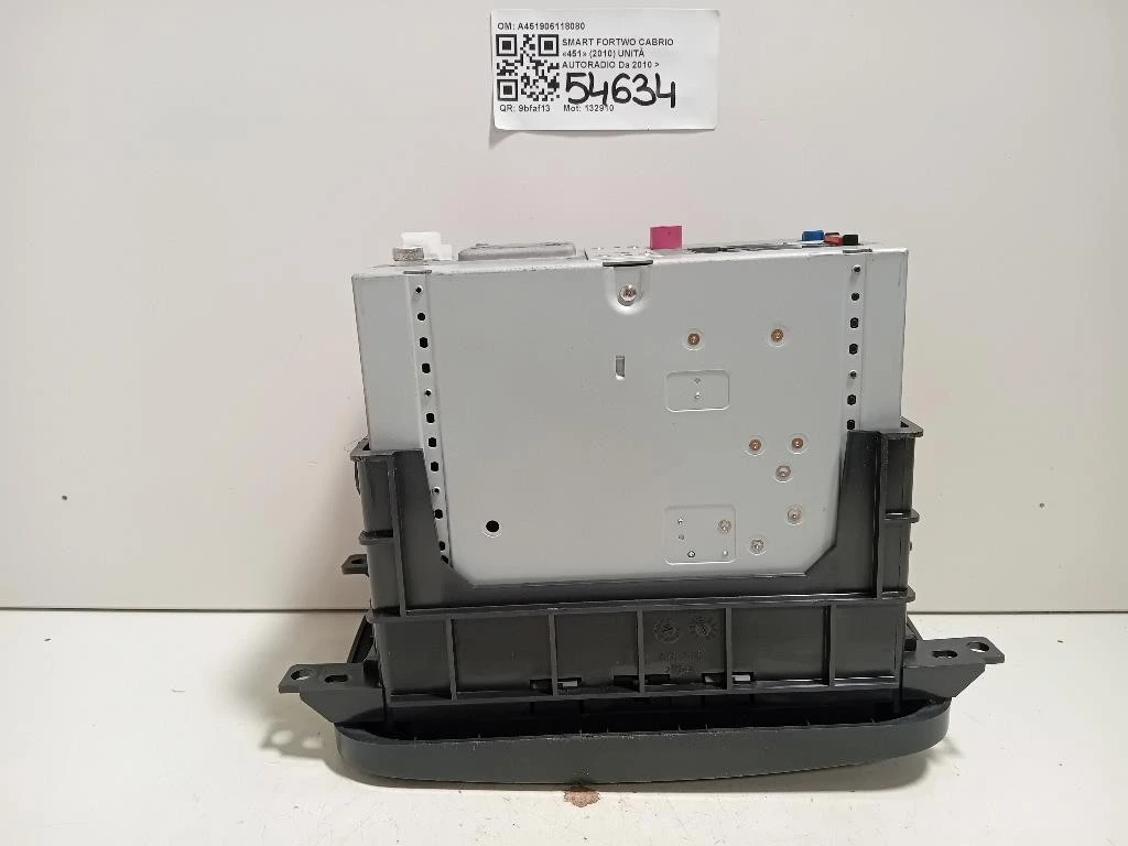 Unità Autoradio A451906118080 Smart Fortwo Cabrio 451 2010