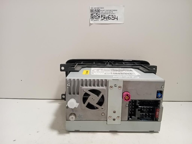Unità Autoradio A451906118080 Smart Fortwo Cabrio 451 2010