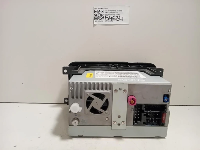 Unità Autoradio A451906118080 Smart Fortwo Cabrio 451 2010