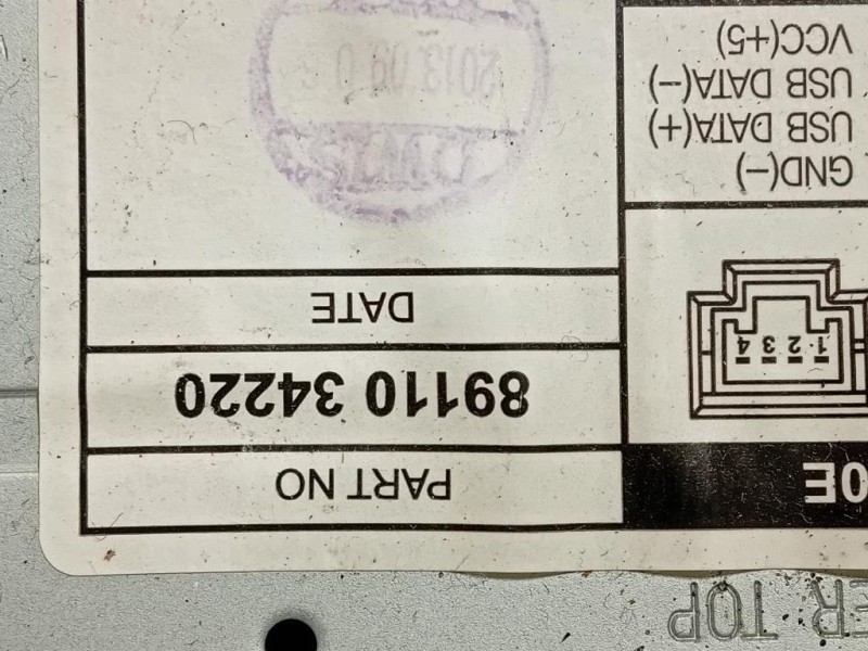 Unità Autoradio 89110 34220 Ssangyong Korando III 2011