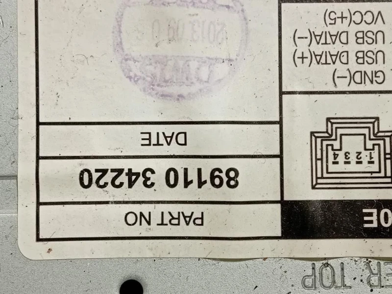 Unità Autoradio 89110 34220 Ssangyong Korando III 2011