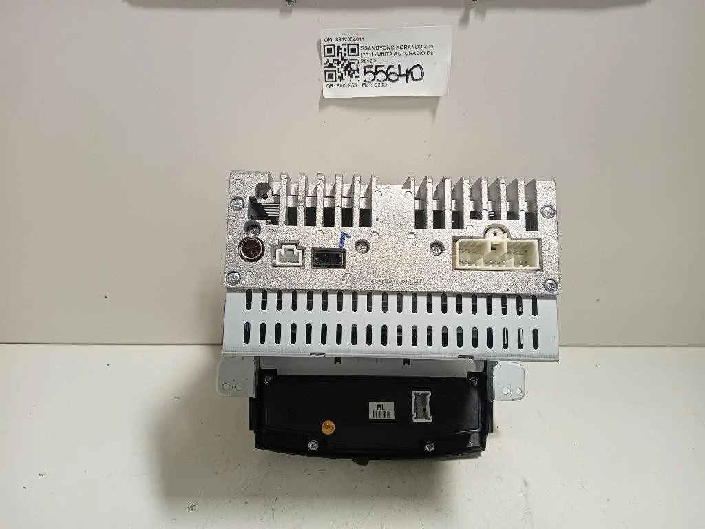 Unità Autoradio 8912034011 Ssangyong Korando III 2011