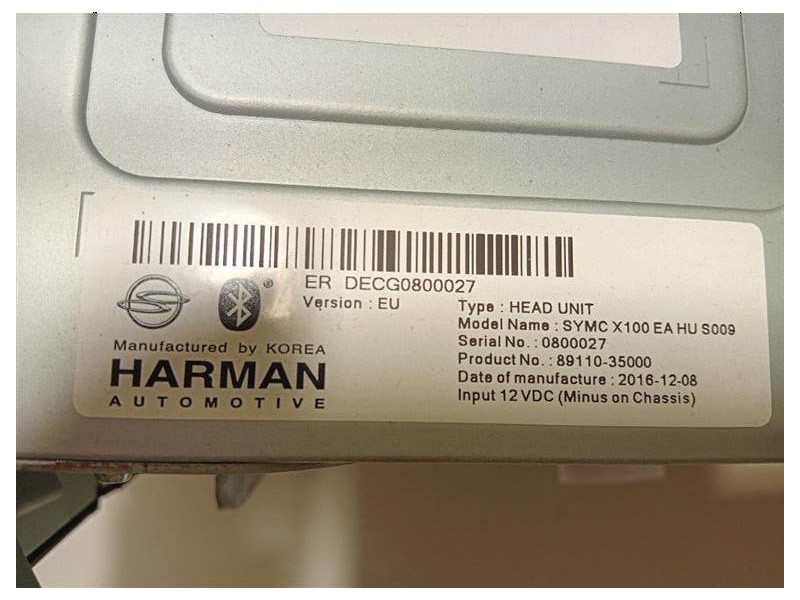 Unità Autoradio 89110-35000 Ssangyong Tivoli 2015