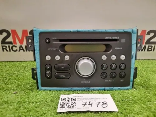 Unità Autoradio 3910151K00EZR Suzuki Splash 2008