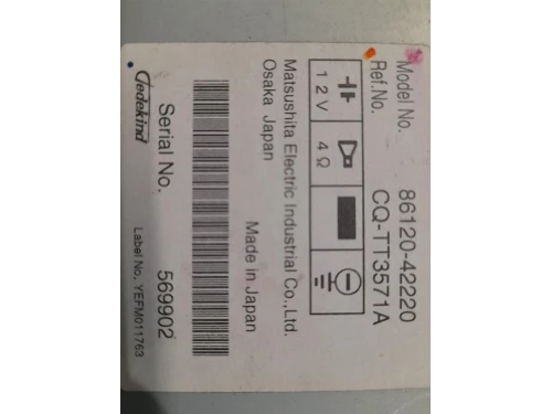 Unità Autoradio 8612042220 Toyota RAV 4 III 2006