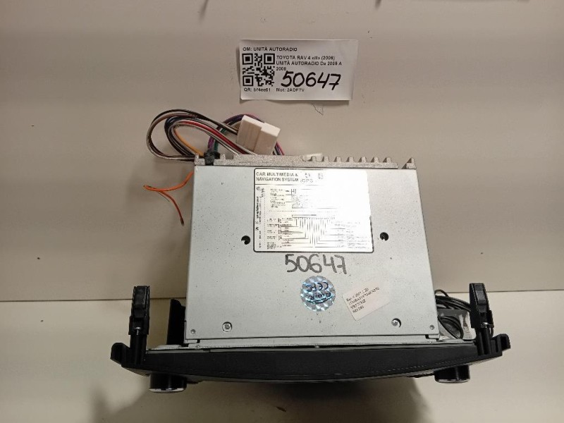 Unità Autoradio UNITÀ AUTORADIO Toyota RAV 4 III 2006