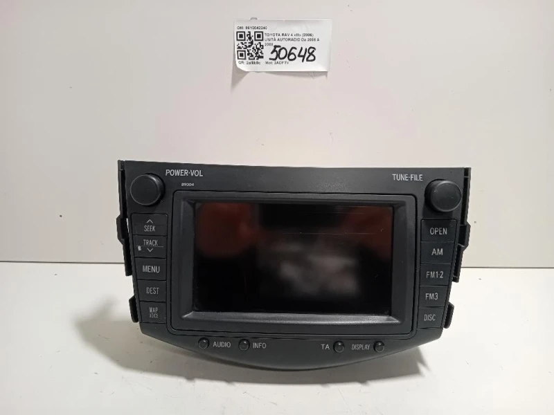 Unità Autoradio 8612042240 Toyota RAV 4 III 2006
