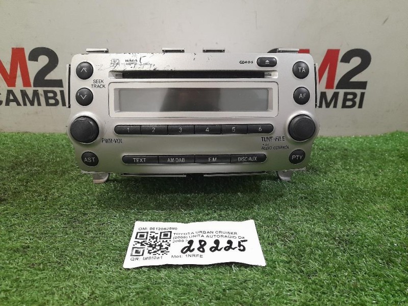 Unità Autoradio 8612052580 Toyota Urban Cruiser 2009