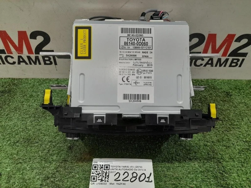 Unità Autoradio 861400D660 Toyota Yaris IV 2014
