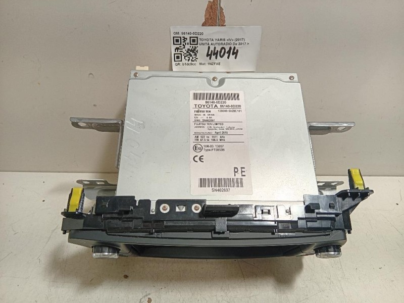 Unità Autoradio 86140-0D220 GPS NAVI Toyota Yaris IV 2017